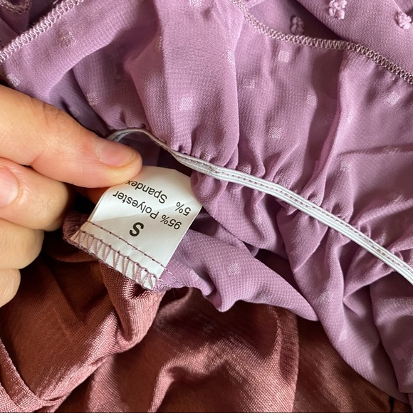 Purple off the shoulder top s - Picture 3 of 3